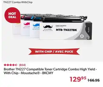 Shopper+ Brother TN227 Compatible Toner Cartridge Combo High Yield - With Chip - Moustache - BKCMY offer