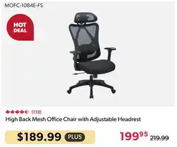 Shopper+ High Back Mesh Office Chair with Adjustable Headrest offer