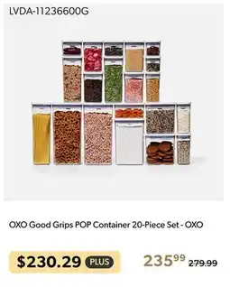 Shopper+ OXO Good Grips POP Container 20-Piece Set - OXO offer