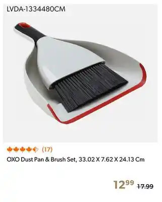 Shopper+ OXO Dust Pan & Brush Set, 33.02 X 7.62 X 24.13 Cm offer