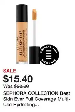 Sephora SEPHORA COLLECTION Best Skin Ever Full Coverage Multi-Use Hydrating Concealer offer