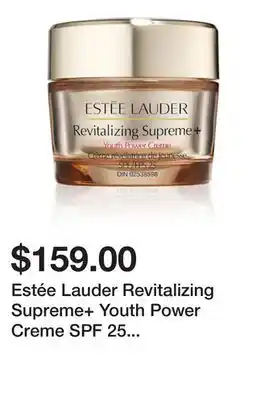 Sephora Estée Lauder Revitalizing Supreme+ Youth Power Creme SPF 25 Moisturizer offer