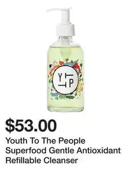 Sephora Youth To The People Superfood Gentle Antioxidant Refillable Cleanser offer