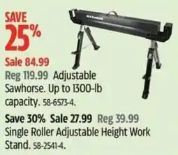 Canadian Tire Adjustable Sawhorse offer