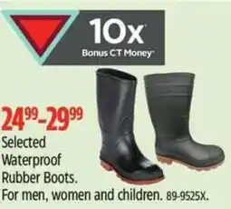 Canadian Tire Waterproof Rubber Boots offer