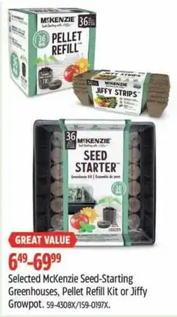 Canadian Tire Selected McKenzie Seed-Starting Greenhouses offer