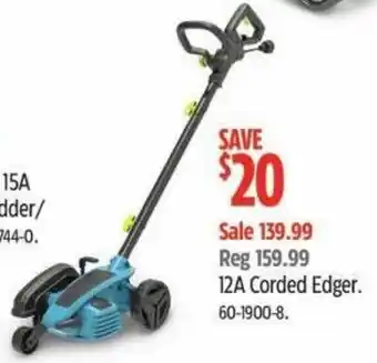 Canadian Tire Yardworks 12 A Corded Edger offer