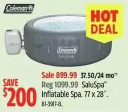 Canadian Tire Coleman SaluSpa Inflatable Spa offer