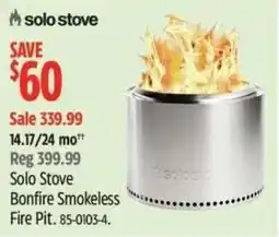 Canadian Tire solo stove Bonfire Smokeless Fire Pit offer