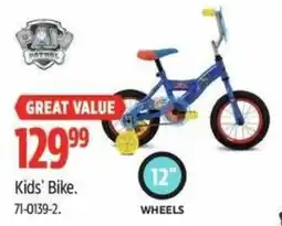 Canadian Tire GREAT VALUE Kids' Bike offer