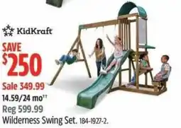 Canadian Tire KidKraft Wilderness Swing Set offer