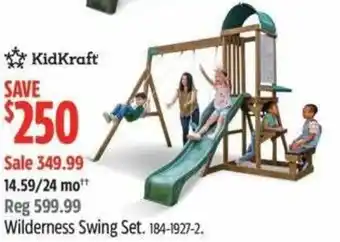 Canadian Tire KidKraft Wilderness Swing Set offer