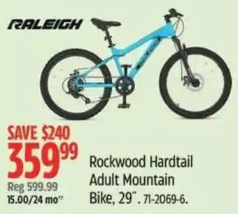 Canadian Tire RALEIGH Rockwood Hardtail Adult Mountain offer