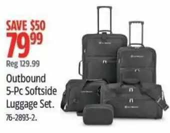 Canadian Tire Outbound 5-Pc Softside Luggage Set offer