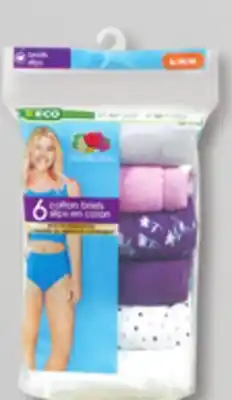 Walmart Women's 4-Pack or 6-Pack Briefs offer