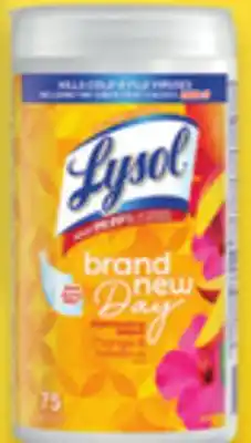 Walmart Lysol Wipes 75s-84s or Disinfectant Spray 350 g offer