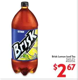 Walmart Brisk Lemon Iced Tea offer