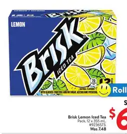 Walmart Brisk Lemon Iced Tea offer