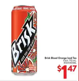 Walmart Brisk Blood Orange Iced Tea offer