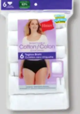 Walmart Women's Bikinis or Briefs 6-Pack offer