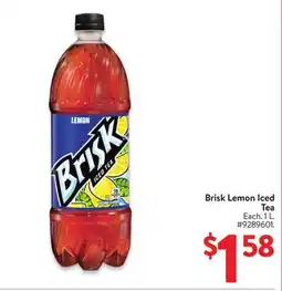 Walmart Brisk Lemon Iced Tea offer