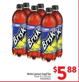 Walmart Brisk Lemon Iced Tea offer