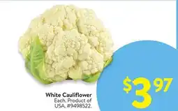 Walmart White Cauliflower offer