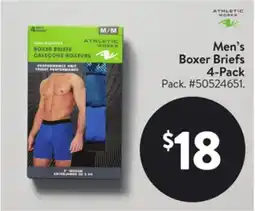 Walmart Men's Boxer Briefs 4-Pack offer