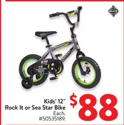 Walmart Kids' 12 Rock It or Sea Star Bike offer