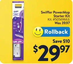 Walmart Swiffer PowerMop Starter Kit offer