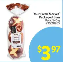 Walmart Your Fresh Market Packaged Buns offer