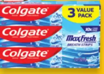 Walmart Colgate MaxFresh 3 x150 mL Toothpaste offer