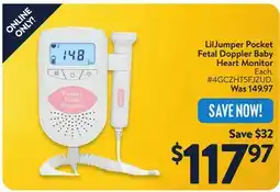 Walmart LilJumper Pocket Fetal Doppler Baby Heart Monitor offer