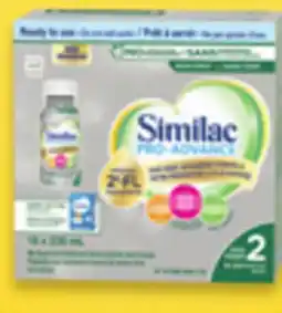 Walmart Similac Pro-Advance Step 1 or 2 Ready-to-Feed Bottles offer