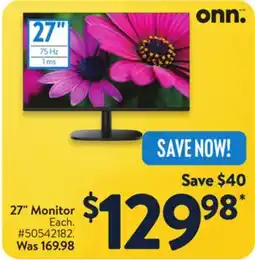 Walmart 27 Monitor offer