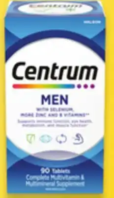 Walmart Centrum for Men 90s offer