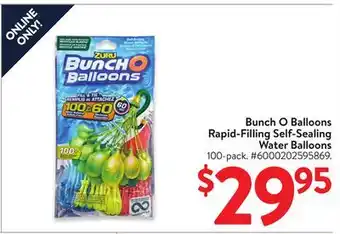 Walmart Bunch O Balloons Rapid-Filling Self-Sealing Water Balloons offer