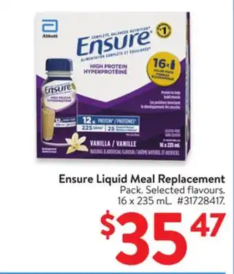 Walmart Ensure Liquid Meal Replacement offer