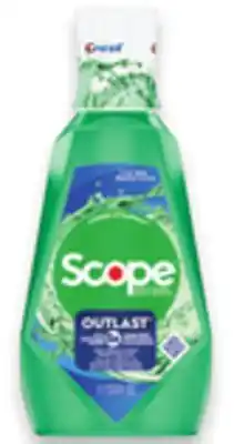 Walmart Scope Outlast Mouthwash 1 L offer