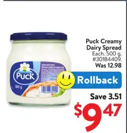 Walmart Puck Creamy Dairy Spread offer