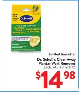 Walmart Dr. Scholl's Clear Away Plantar Wart Remover offer