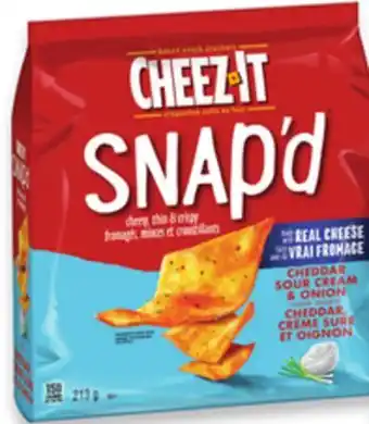 Walmart Cheez-It Snap'd Cheddar Sour Cream & Onion Crackers offer