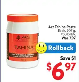 Walmart Arz Tahina Paste offer