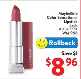 Walmart Maybelline Color Sensational Lipstick offer