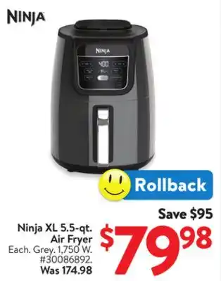 Walmart Ninja XL 5.5-qt. Air Fryer offer