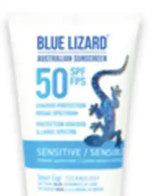 Walmart Blue Lizard Mineral Sunscreen SPF 50 Sensitive Lotion 89 mL offer