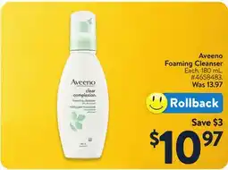 Walmart Aveeno Foaming Cleanser offer