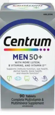 Walmart Centrum Men 50+ Multivitamins 90s offer