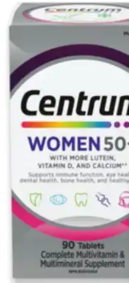 Walmart Centrum Women 50+ Multivitamins 90s offer