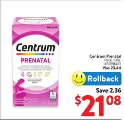 Walmart Centrum Prenatal offer